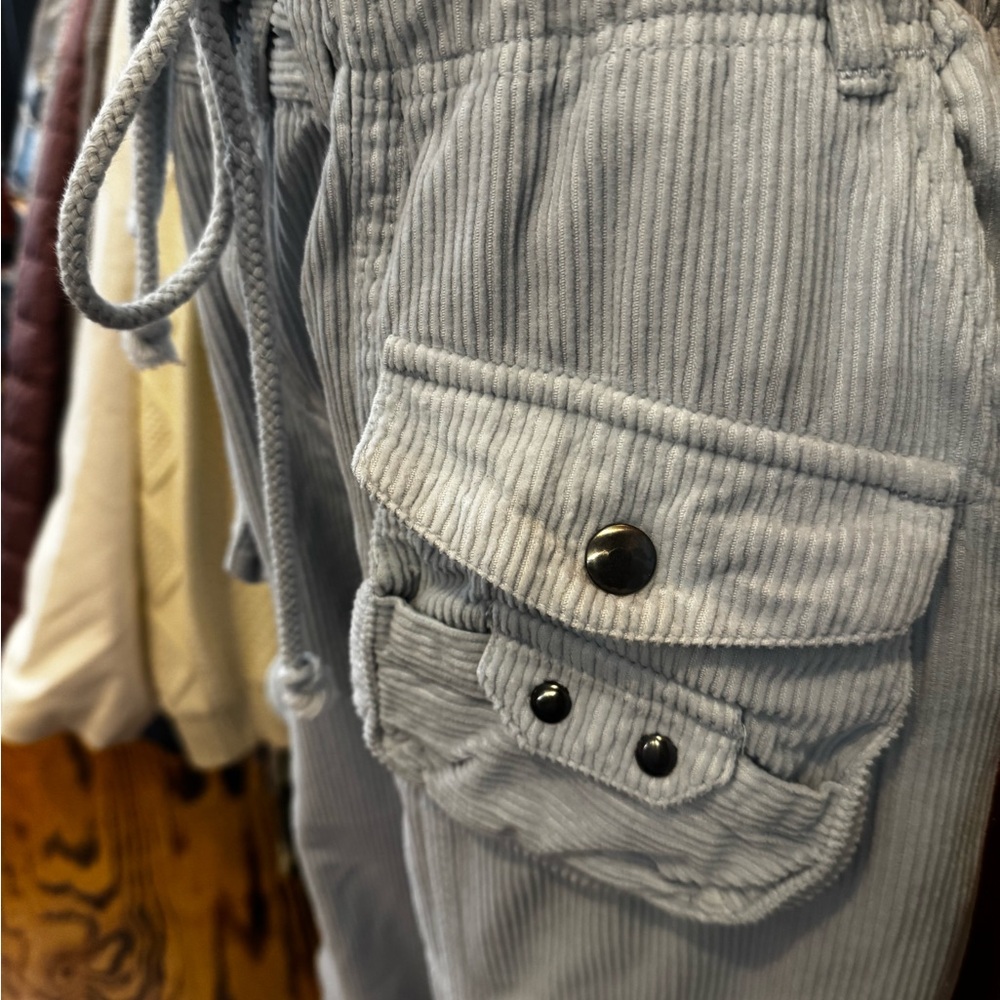 White Cargo Pants With Drawstring - image 2